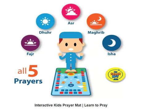 Islamic Educational Prayer Mat for Children – Learn Salah & Duas in a Fun Way